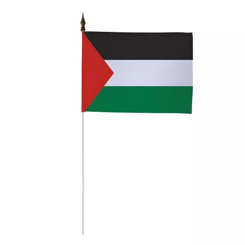 Drapeau de table Palestine 10 x 15 cm polyester