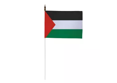 Drapeau de table Palestine 10 x 15 cm polyester