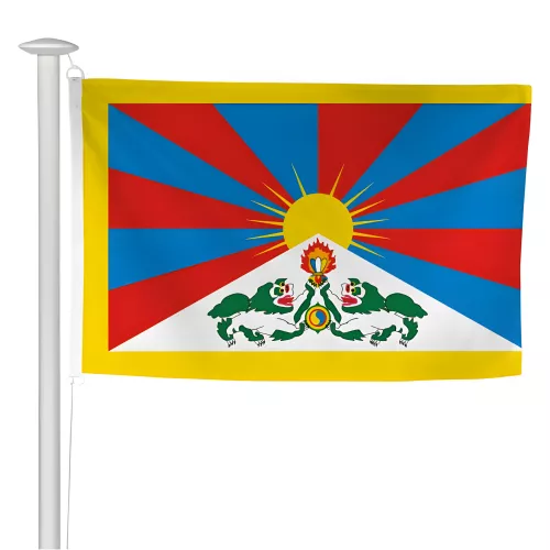 Pavillon Tibet pour mât de pavoisement