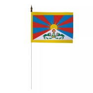 Drapeau de table Tibet 10 x 15 cm polyester