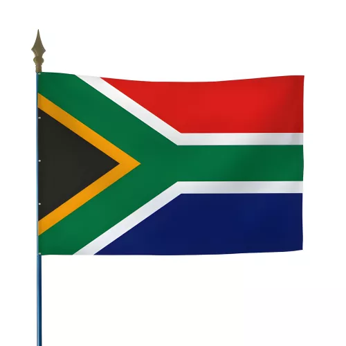 Drapeau Afrique du Sud en maille polyester