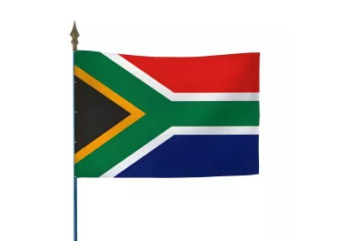 Drapeau Afrique du Sud en maille polyester