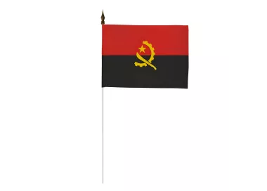 Drapeau de table Angola 10 x 15 cm polyester monté