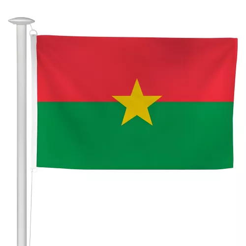 Pavillon Burkina Faso en maille polyester