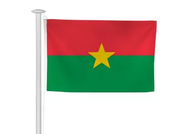 Pavillon Burkina Faso en maille polyester