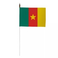 Drapeau de table Cameroun 10 x 15 cm polyester
