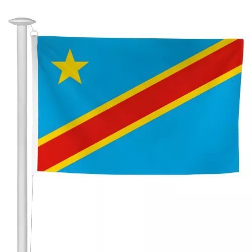 Pavillon Congo Démocratique en polyester 115g/m²