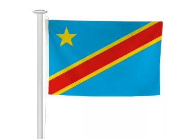 Pavillon Congo Démocratique en polyester 115g/m²