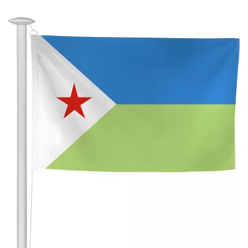 Pavillon Djibouti pour mât de pavoisement