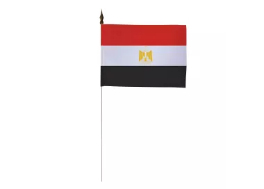 Drapeau de table Egypte 10 x 15 cm polyester