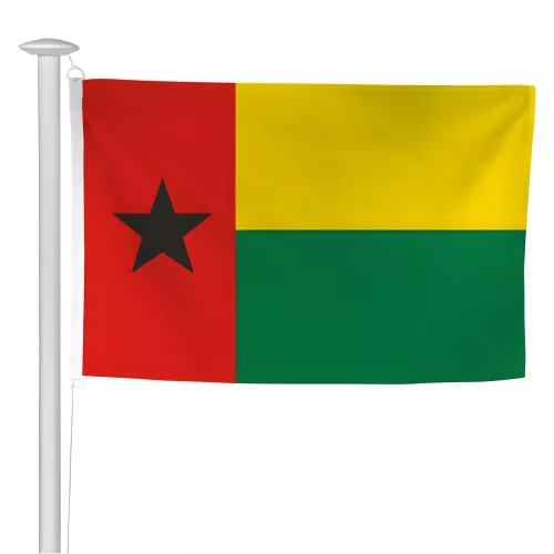 Pavillon Guinée-Bissau en maille polyester ou ajourée