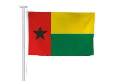 Pavillon Guinée-Bissau en maille polyester ou ajourée