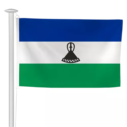 Pavillon Lesotho pour mât de pavoisement