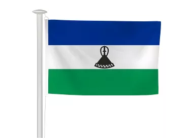 Pavillon Lesotho pour mât de pavoisement