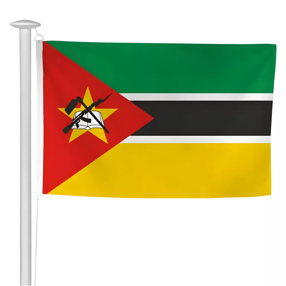Pavillon Mozambique en maille polyester pour mât
