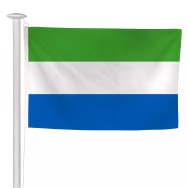 Pavillon Sierra Leone en polyester ignifugé