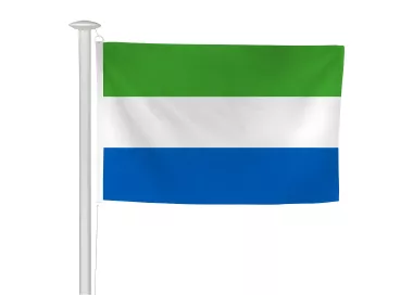 Pavillon Sierra Leone en polyester ignifugé