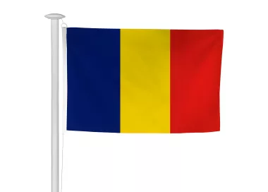 Pavillon Tchad en polyester ignifugé avec sangle