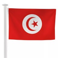 Pavillon Tunisie en polyester ignifugé avec sangle