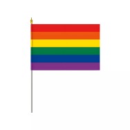 Drapeau de table LGBT maille polyester 10 x 15 cm
