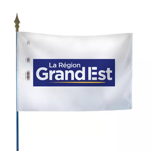 Drapeau région Grand Est en maille polyester