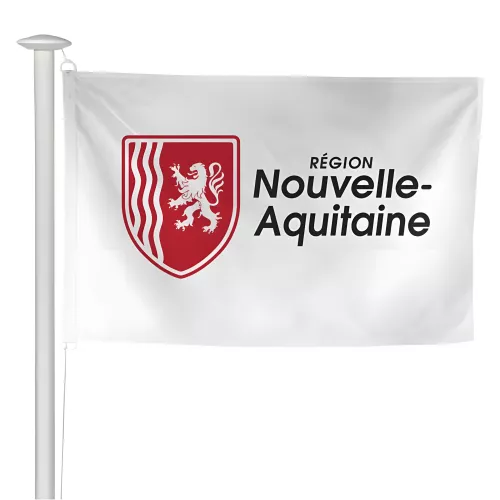 Pavillon région Nouvelle-Aquitaine en maille polyester
