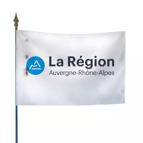 Drapeau région Auvergne Rhône Alpes en maille polyester