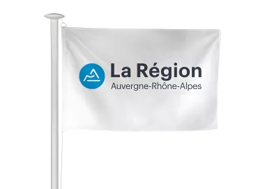 Pavillon région Auvergne Rhône-Alpes en maille polyester