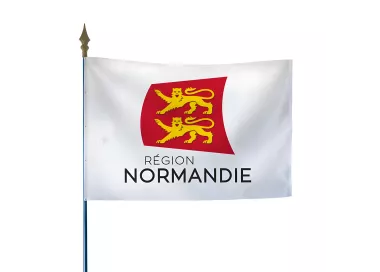 Drapeau région Normandie en maille polyester 115 g/m²