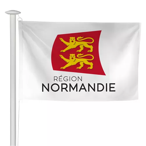 Pavillon région Normandie pour mât de façade