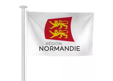 Pavillon région Normandie pour mât de façade