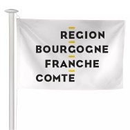 Pavillon région Bourgogne-Franche-Comté pour mât de pavoisement