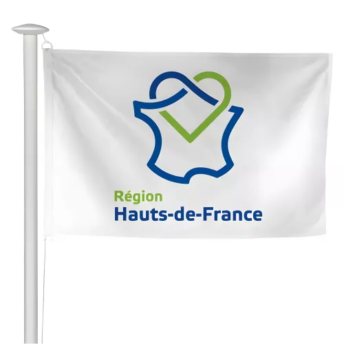 Pavillon région Hauts-de-France pour mât de pavoisement