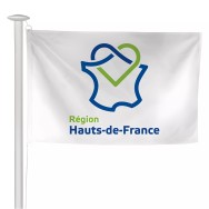 Pavillon région Hauts-de-France pour mât de pavoisement