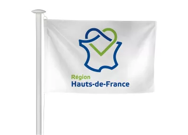 Pavillon région Hauts-de-France pour mât de pavoisement