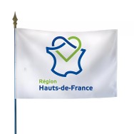 Drapeau région Hauts de France en maille polyester