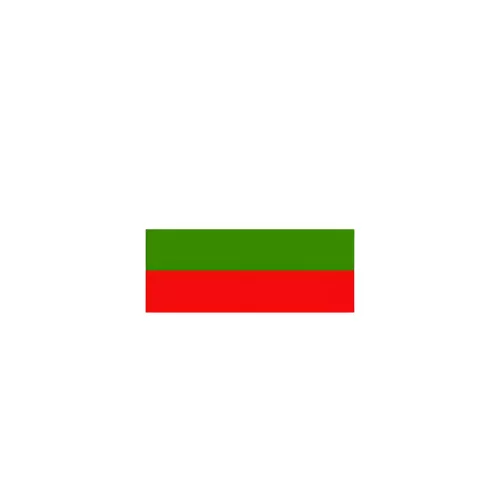 Drapeau Bulgarie 14 x 21 cm à agiter avec tige