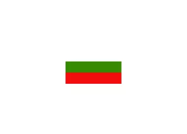 Drapeau Bulgarie 14 x 21 cm à agiter avec tige
