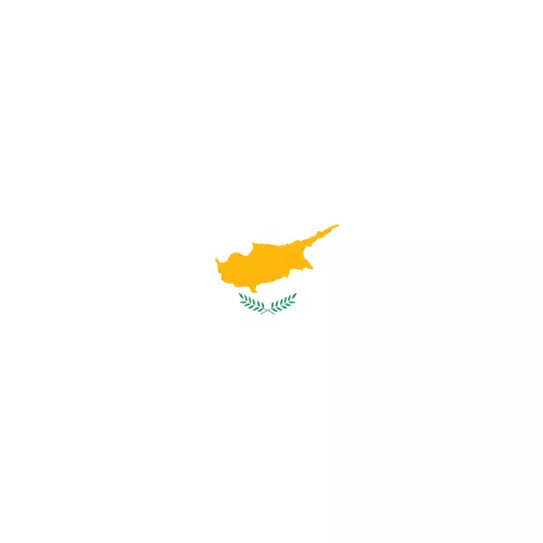 Drapeau Chypre 14 x 21 cm à agiter sur tige