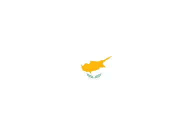 Drapeau Chypre 14 x 21 cm à agiter sur tige