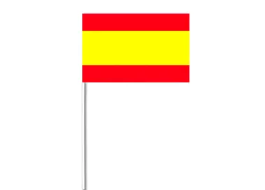 Drapeau Espagne 14 x 21 cm à agiter avec tige