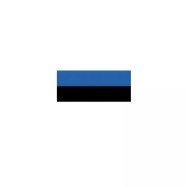 Drapeau Estonie 14 x 21 cm à agiter avec tige