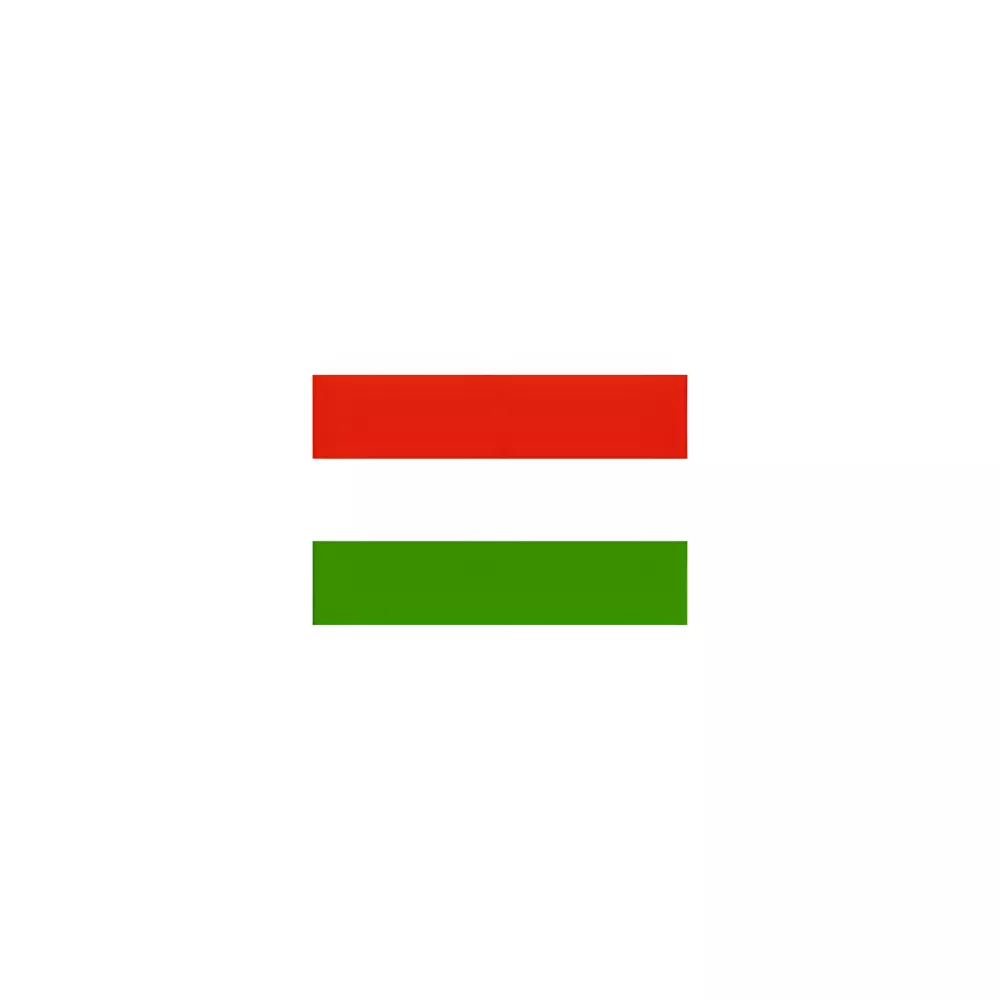 Drapeau Hongrie 14 x 21 cm à agiter avec tige