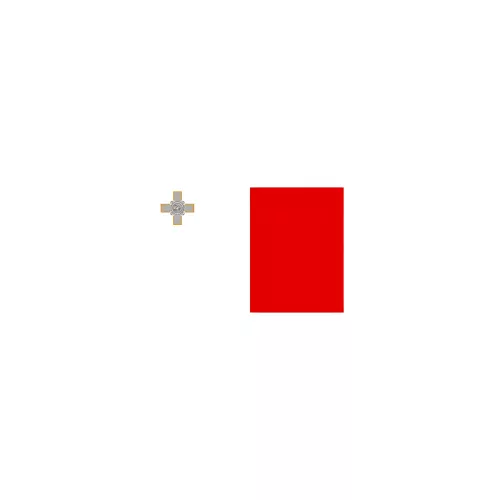 Drapeau Malte à agiter 14 x 21 cm avec tige bois Drapeau Malte à agiter 14 x 21 cm avec tige bois