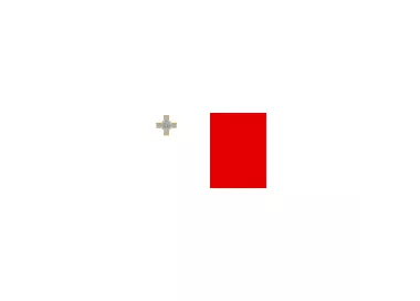 Drapeau Malte à agiter 14 x 21 cm avec tige bois