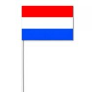 Drapeau Pays-Bas 14 x 21 cm sur tige en bois