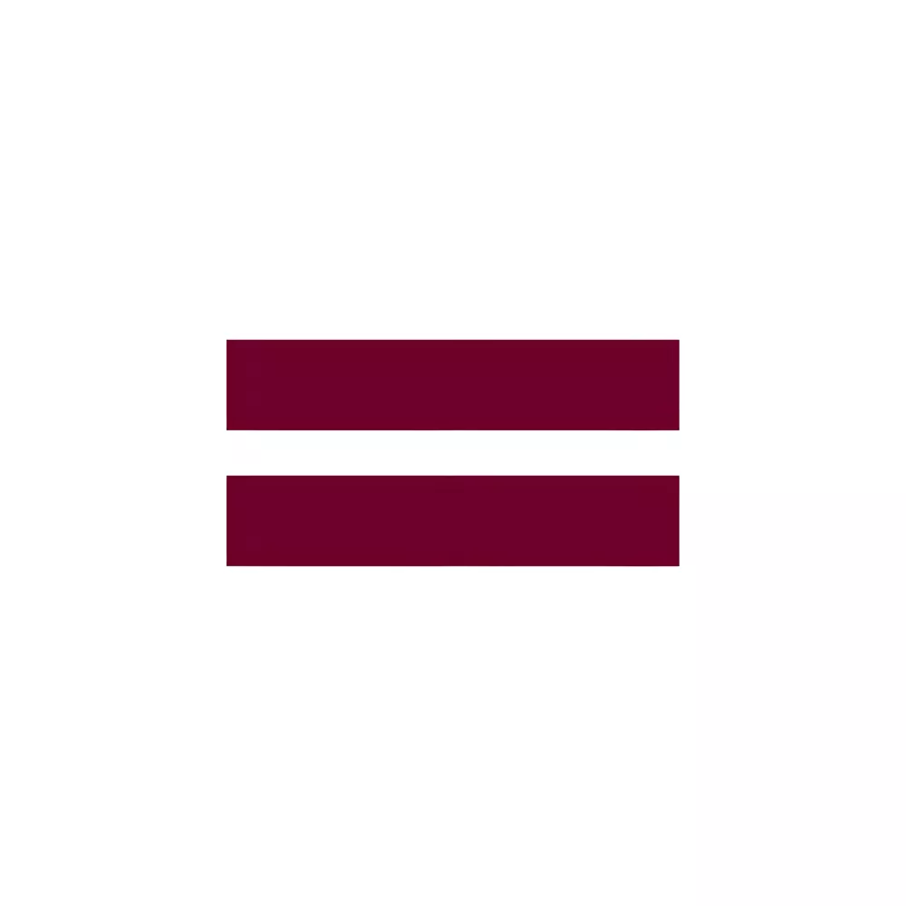 Drapeau Lettonie 14 x 21 cm sur tige bois