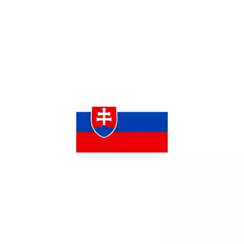 Drapeau Slovaquie 14 x 21 cm sur tige bois