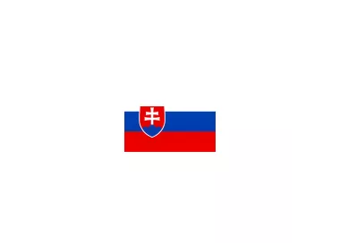 Drapeau Slovaquie 14 x 21 cm sur tige bois