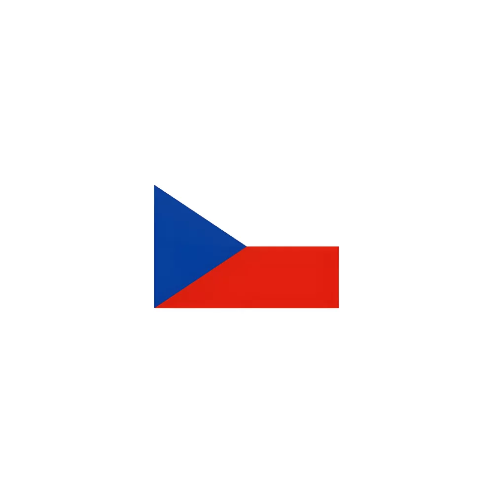 Drapeau Tchéquie 14 x 21 cm à agiter sur tige bois Drapeau Tchéquie 14 x 21 cm à agiter sur tige bois